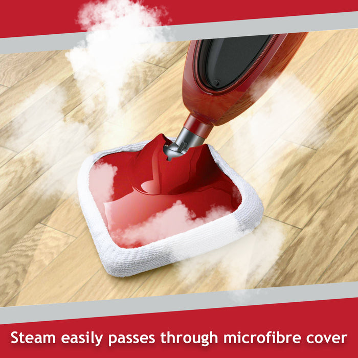 Microfibre Cloth Cover Pads for Vax S87-T2 Red S88 S88-W1M-B S87-CX1-B S87-T1-B Steam Cleaner Mop (Pack of 8)