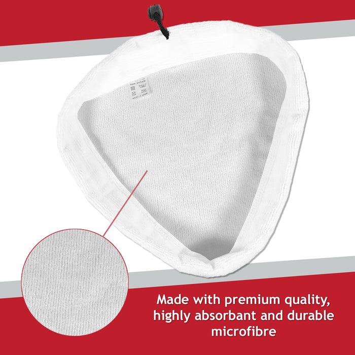 Microfibre Cloth Cover Pads for Steamworks SW1 & Swan SS2010 Steam Cleaner Mop (Pack of 8)