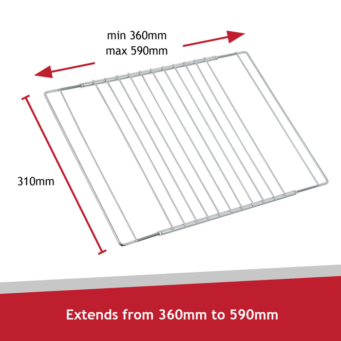Oven Liner Adjustable Shelf UNIVERSAL Extendable Locking Rack + 2 x liners