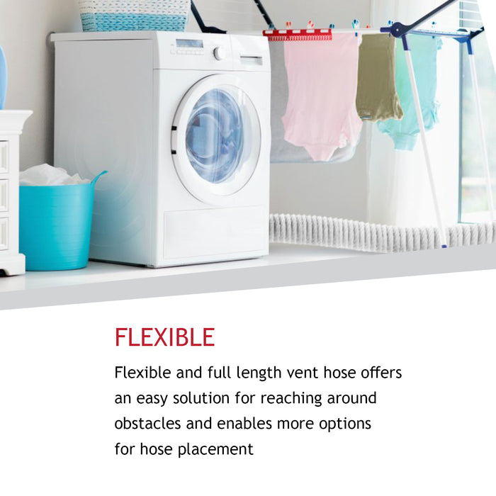 Vent Hose Condenser Adaptor Kit for Crosslee White Knight Tumble Dryer (Extra Long 6m / 4")