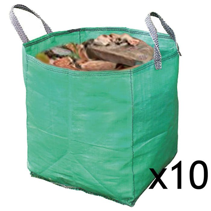Gardening Leaf Leaves Log Branch Tree Removal Heavy Duty Sacks Woven Bag 120L x 10