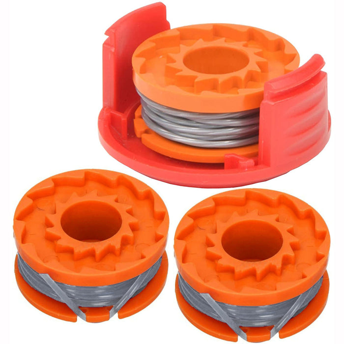 Spool Cover & Line for QUALCAST CLGT1825D CGT25 Grass Trimmer Strimmer 3 Spools