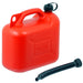 Fuel Can 10L Red Large Plastic Petrol Diesel Jerry Can Canister + Flexible Spout