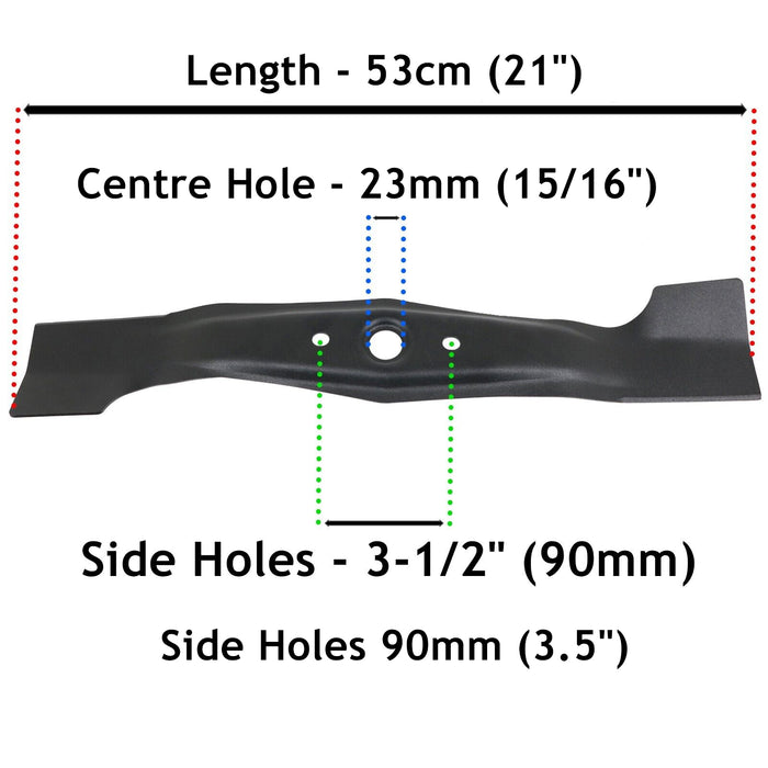 Blade for HONDA HRB535 HRB536 HRD535 HRG536 HRH536 Lawnmower 21" 53cm Sharpener