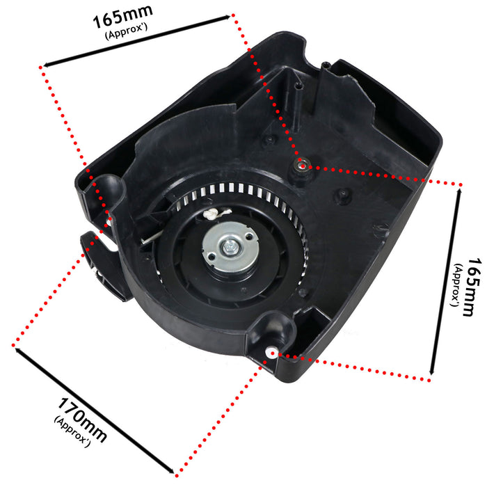 Recoil Starter for STIGA Collector 43 Multiclip 47 RS100 Lawnmower Engine Pull Cord