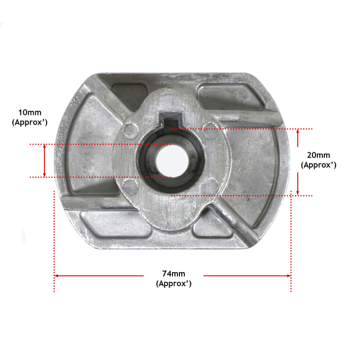 Blade Boss Adaptor Hub 20mm for CASTEL GARDEN F72 TC102 TCP102 TCR102 TC122