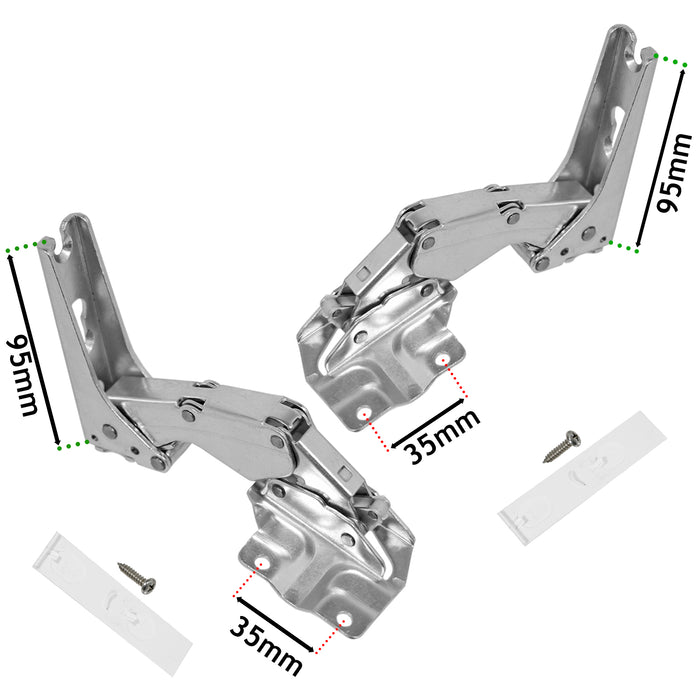 Door Hinges for BOSCH NEFF SIEMENS Fridge Freezer Hinge Pair 3704 3306 3307 5.0 1200401