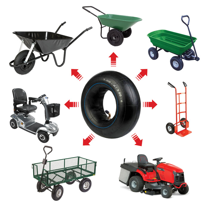 Inner Tube 3.00-4 3.50-4 Wheel Barrow Trailer Mobility Scooter Cart Pneumatic