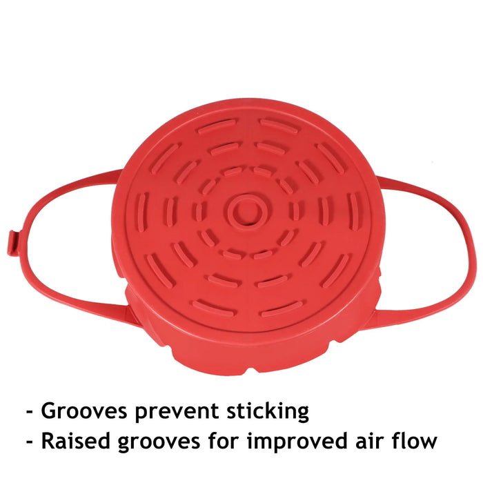 Basket Liner for BLAUPUNKT Rapid Air Fryer 3L 4.5L AFD501 AFD601 Silicone Set Red
