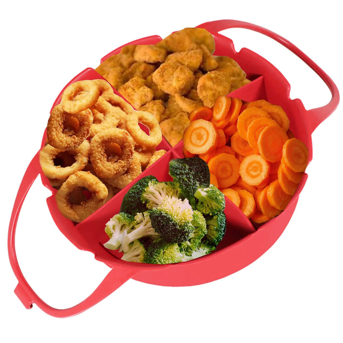 Basket Liner for BLAUPUNKT Rapid Air Fryer 3L 4.5L AFD501 AFD601 Silicone Set Red