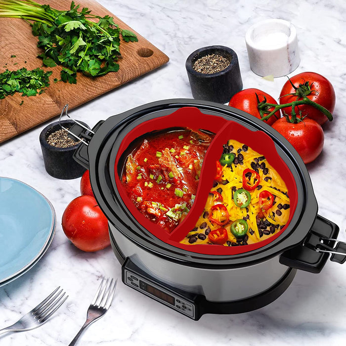 Liner for Morphy Richards 3.5L 6L 6.5L Slow Cooker Basket Silicone Protector Divider Round