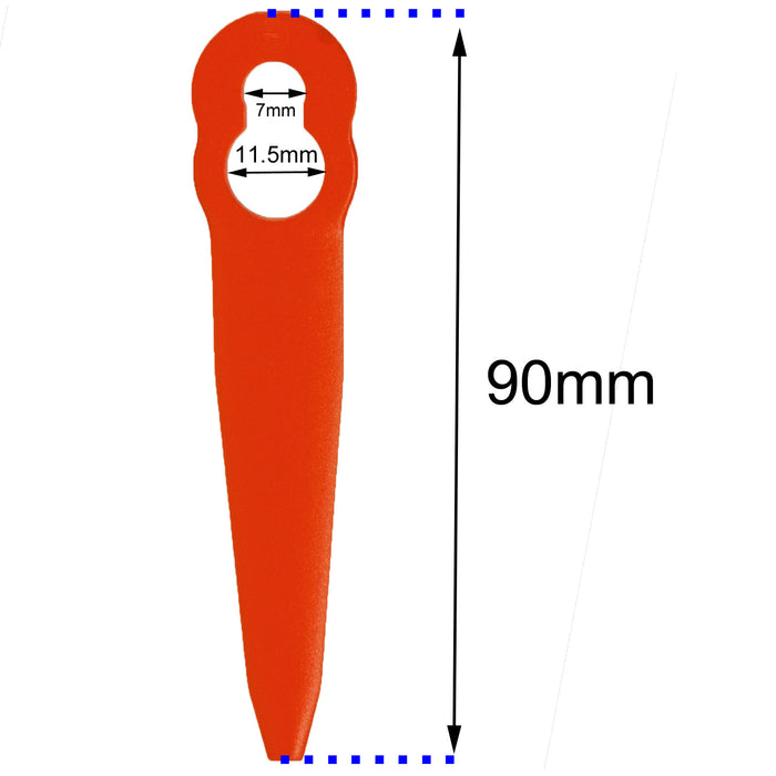 Plastic Blades for Stihl FSA 45 Cordless Strimmer Grass Trimmer Pack of 20
