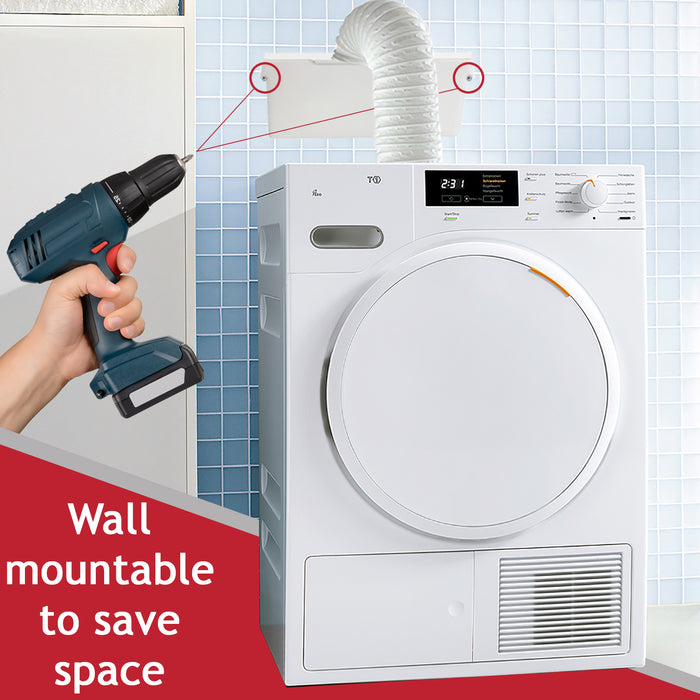 Condenser Vent Box & Hose Kit for Tricity Bendix Tumble Dryers (with Screw Clip)