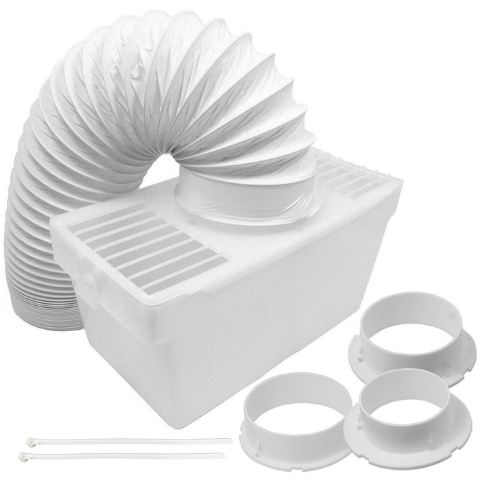 Vent Hose Condenser Kit with 3 x Adaptors for White Knight Tumble Dryer (1.2m)