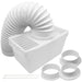 Vent Hose Condenser Kit with 3 x Adaptors for John Lewis Tumble Dryer (1.2m)