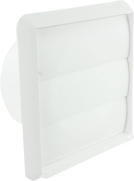 Duct closure flaps eliminate outdoor drafts