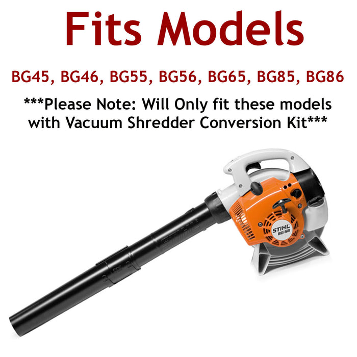 Shredder Blades for Stihl BG45 BG46 BG55 BG56 BG65 BG85 BG86 Leaf Blower Vac x 2