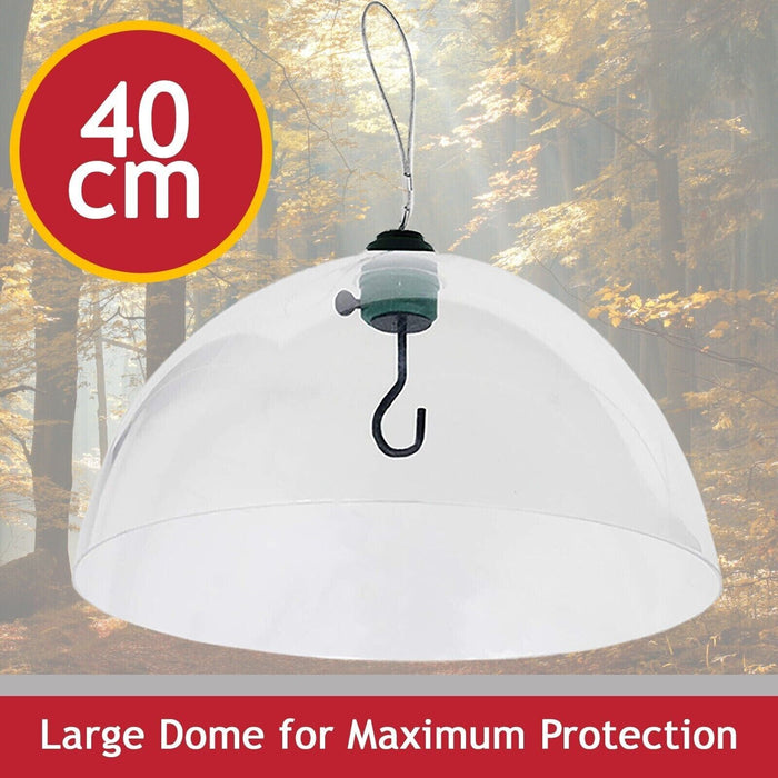 Squirrel Baffle Dome Adjustable Hook Bird Feeder Hanging Guard (Pack of 3)