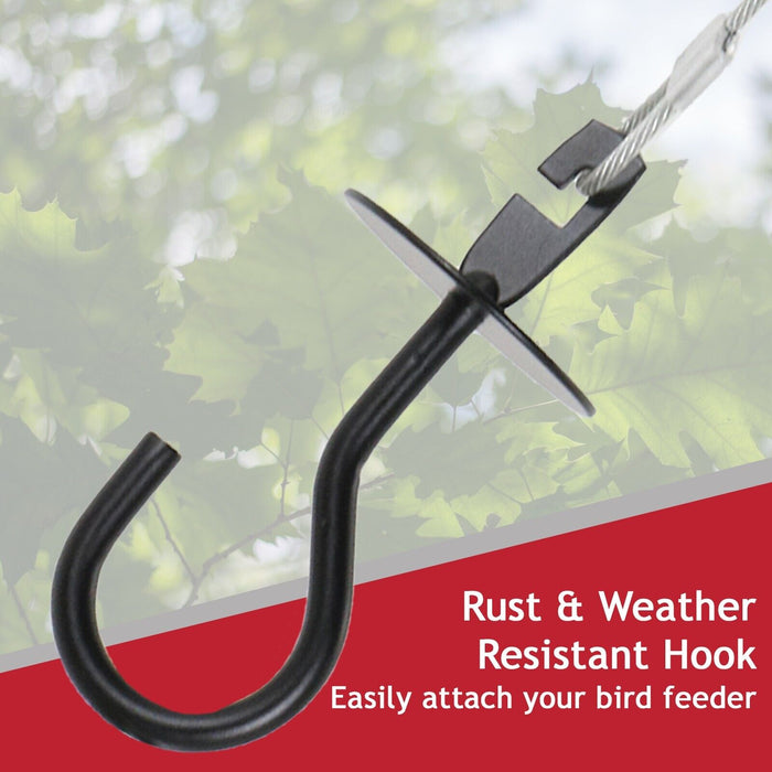 Squirrel Baffle Dome Adjustable Hook Bird Feeder Hanging Guard (Pack of 4)