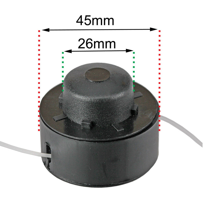 2m Dual Line & Spool for B&Q TRY250SGTA TRY300SGTA Strimmer Trimmer