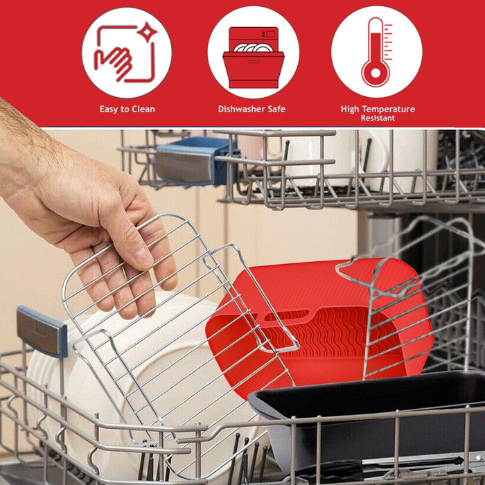 Basket Racks for EMTRONICS Air Fryer EMDAF9LD 9L Drawer Liner Pot Shelf Set