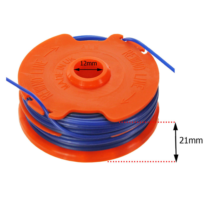 Dual Strimmer Line Spool Head Base Cover Cap for QUALCAST GT25 GGT3503 GGT350A1