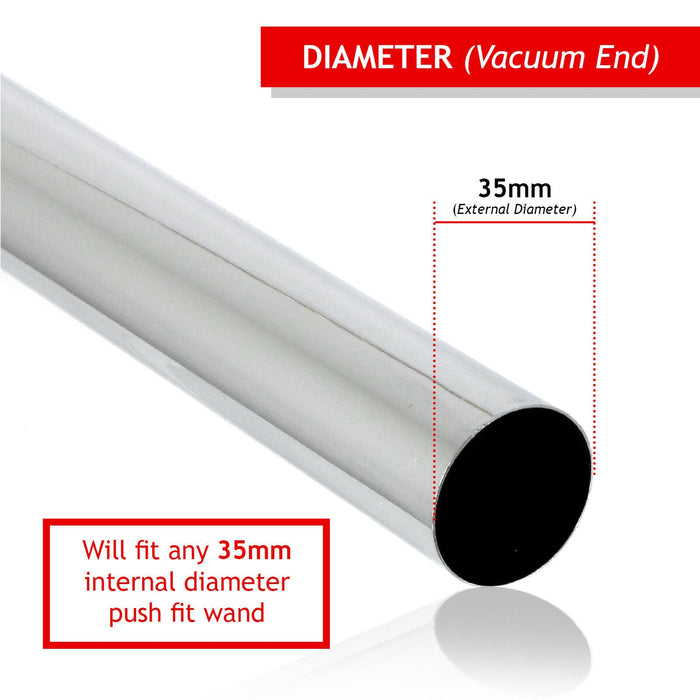 Vacuum Cleaner Telescopic Rod Extension Tube Pipe for Goblin (35mm)