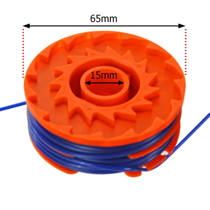 Dual Strimmer Line Spool Head Base Cover Cap for QUALCAST GT25 GGT3503 GGT350A1