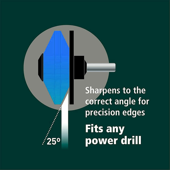 Metal Blade for B&Q FPLMP99 2015 Lawnmower Mower 40cm + Drill Sharpener