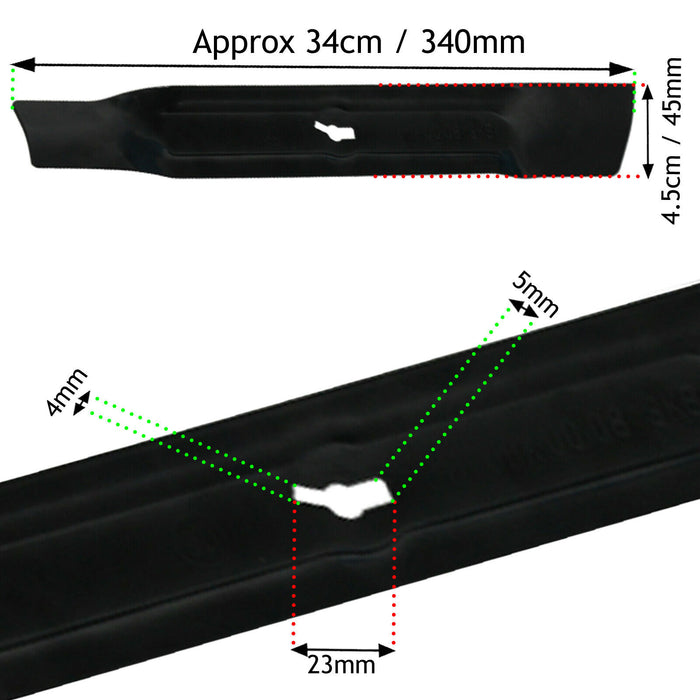 Metal Blade for Qualcast RM34 MEB1234M MEB1334M MEB1434M Lawnmower 34cm
