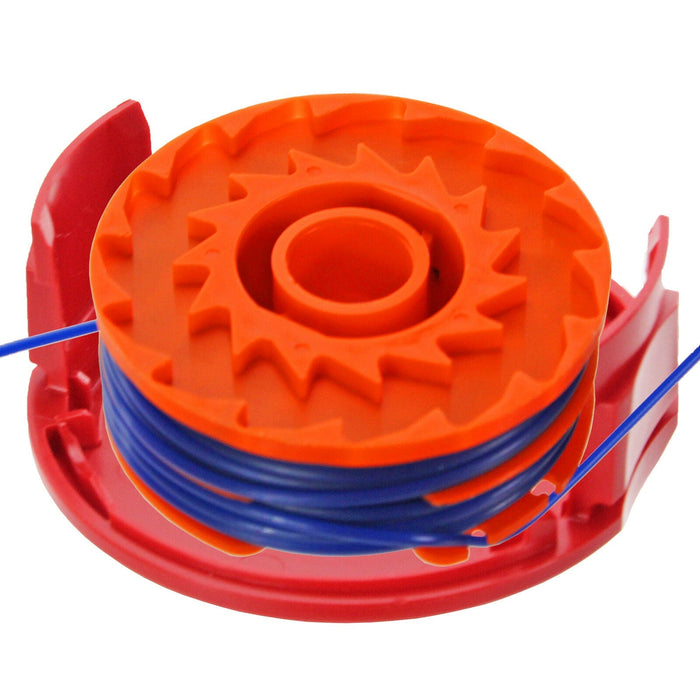 Dual Strimmer Line Spool Head Cover Cap Set for MCGREGOR 350w MET3525 Trimmer x2