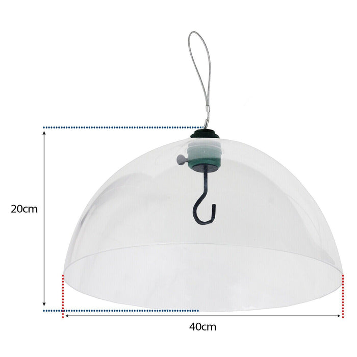 Squirrel Baffle Dome Adjustable Hook Bird Feeder Hanging Guard (Pack of 3)