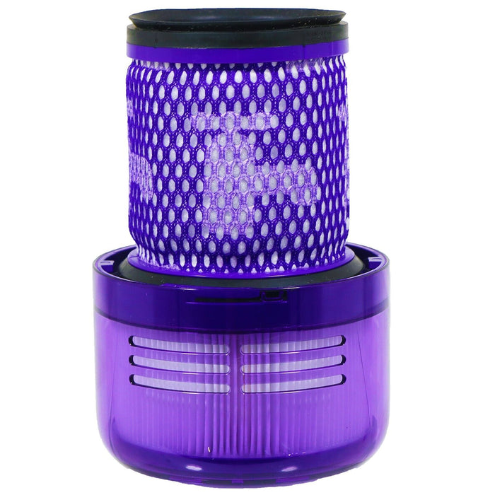 Dyson V12 SV20 SV30 Detect Slim HEPA Vacuum Filter Washable Reusable 971517-01 + Cleaning / Dusting Brush