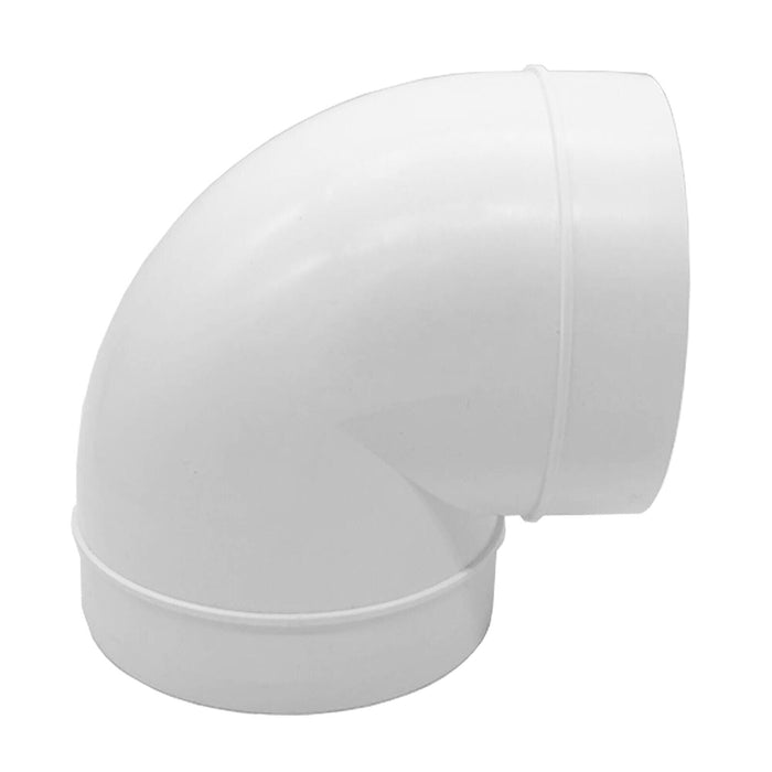 Universal Tumble Dryer Bend Elbow Duct 90 Degree Vent Hose Pipe Tube Male Ducting Connector (4" / 100mm)