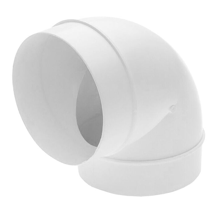 Universal Tumble Dryer Bend Elbow Duct 90 Degree Vent Hose Pipe Tube Male Ducting Connector (4" / 100mm)